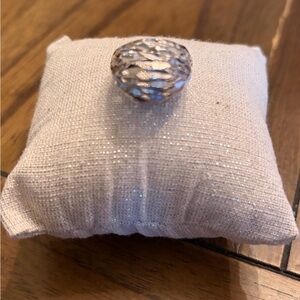 Sterling Silver Textured Ring